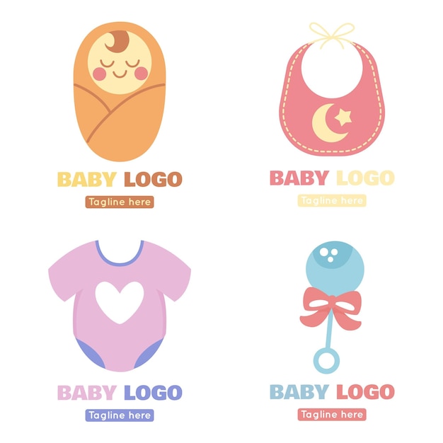 Vector baby logo pack