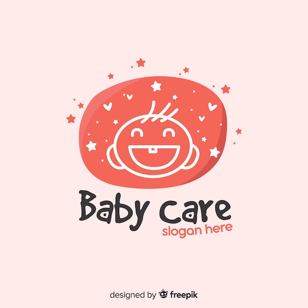 ベクトル 赤ちゃんのロゴ