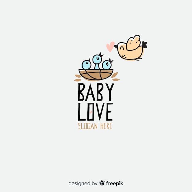 Vector baby logo