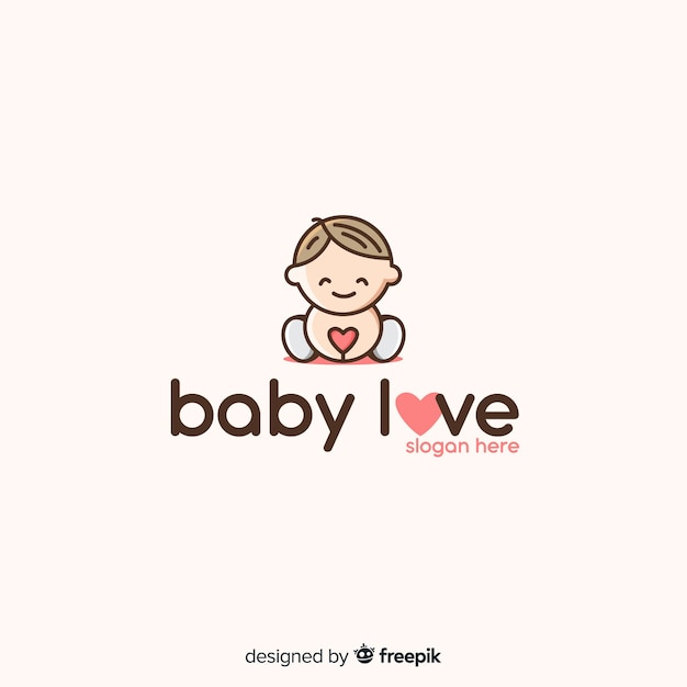 Vector baby logo