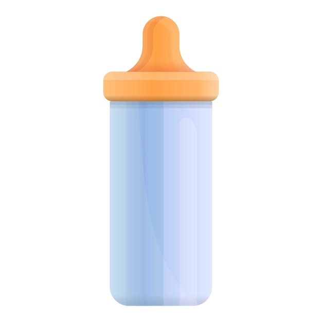 아기 우유 젖꼭지 아이콘 흰색 배경에 고립 된 웹 디자인을 위한 아기 우유 젖꼭지 벡터 아이콘 만화