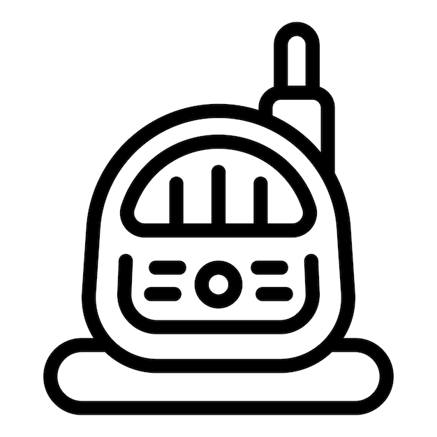 Baby monitor icon Outline baby monitor vector icon for web design isolated on white background