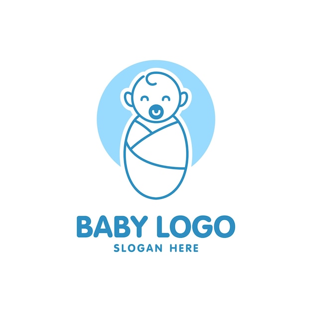 baby newborn logo design template