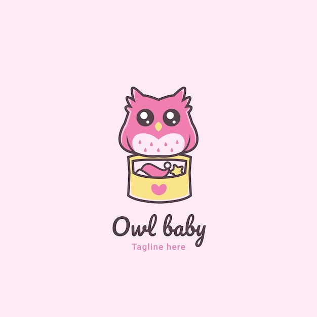 Baby owl logo