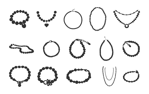 아기 진주 svg 아기 진구 실루 진주 sv g 진주 실루 Pearl necklace silhouette 진주 목걸이 svg Necklace svg 진주 어리