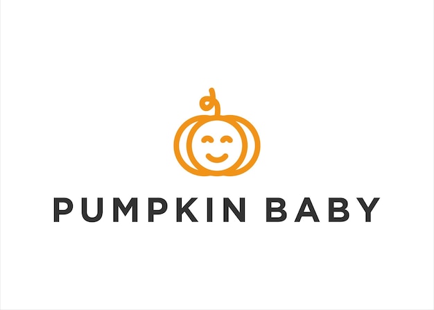 baby pompoen logo sjabloon ontwerp vector