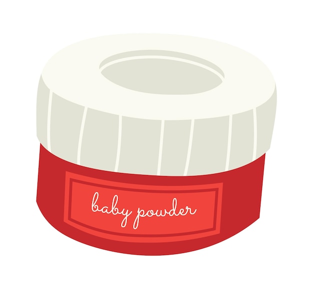 Baby powder flat icon Care for newborn