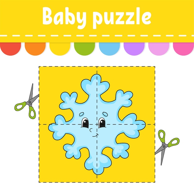 Baby puzzel illustratie