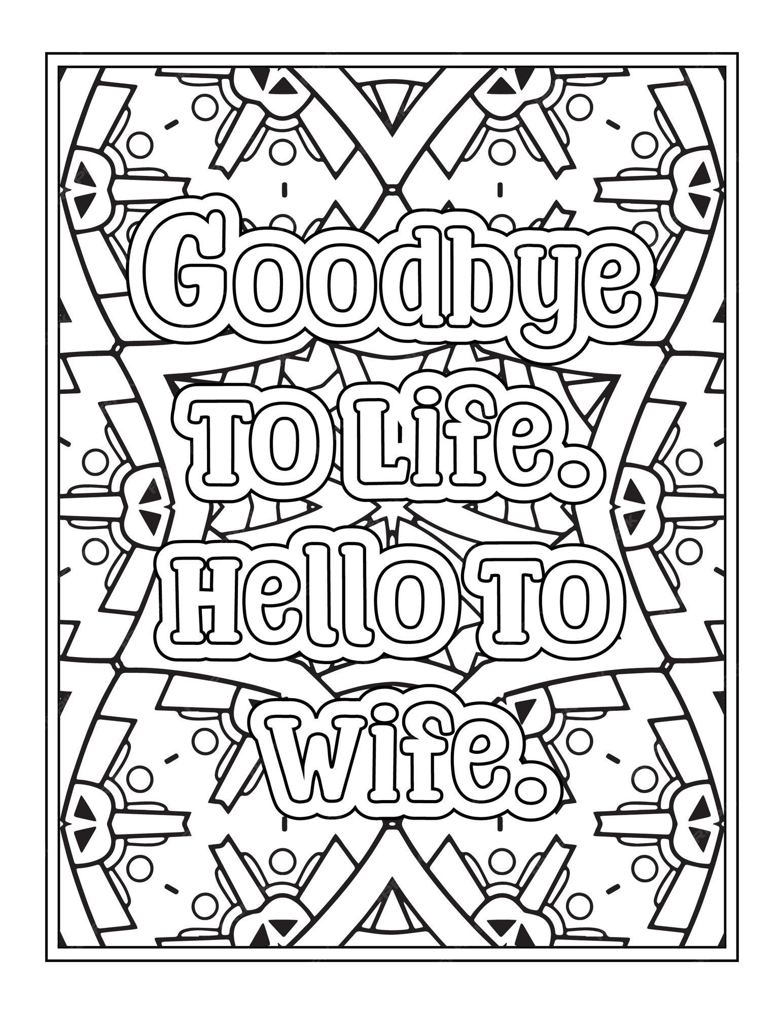 goodbye coloring pages