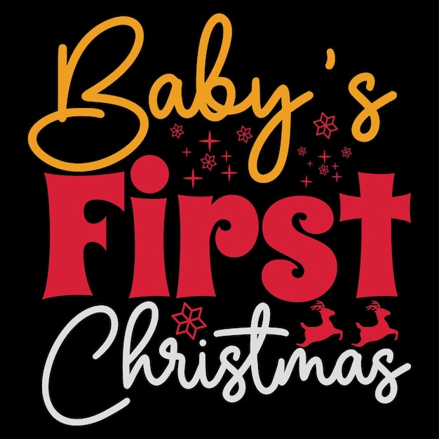 Baby's eerste kerstsublimatie