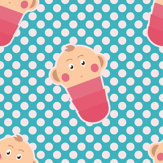 Baby seamless pattern