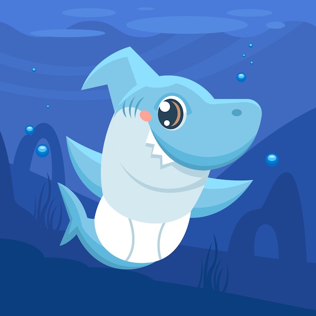 Baby shark illustration