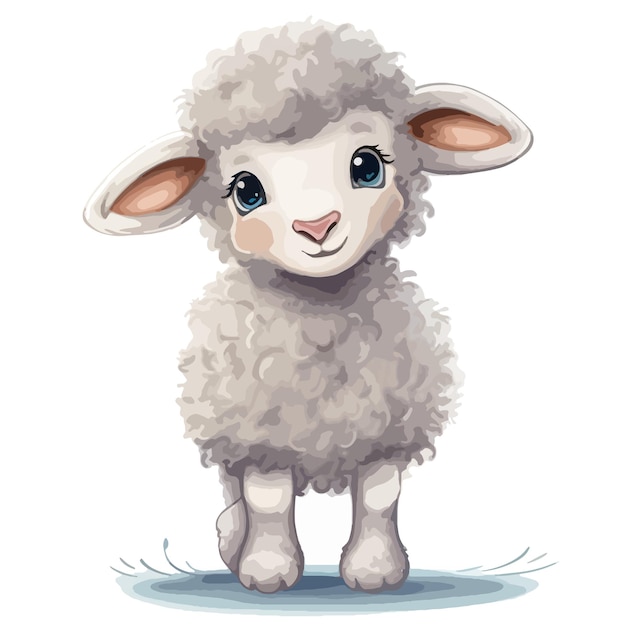 Vector baby sheep