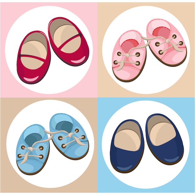 Baby shoes collection