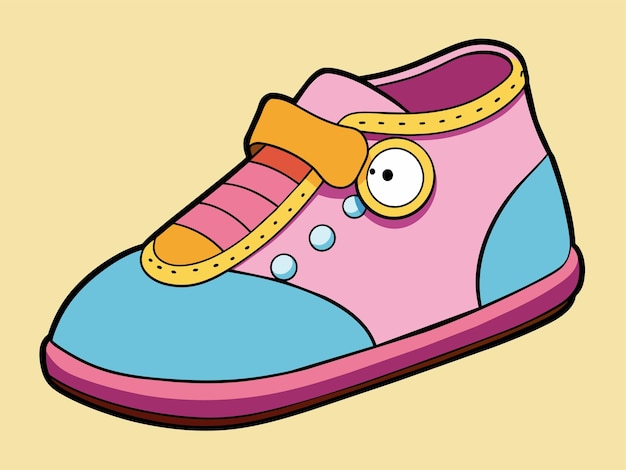 Illustrazione vettoriale di scarpe per bambini