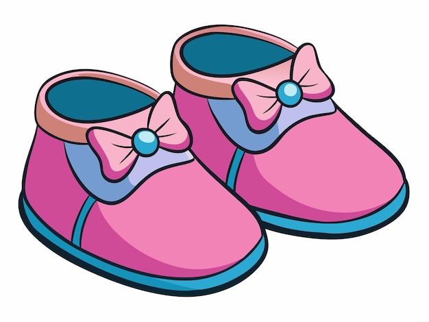 Baby shoes vector illustration