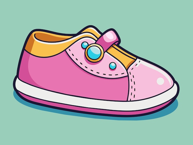 Baby shoes vector illustration