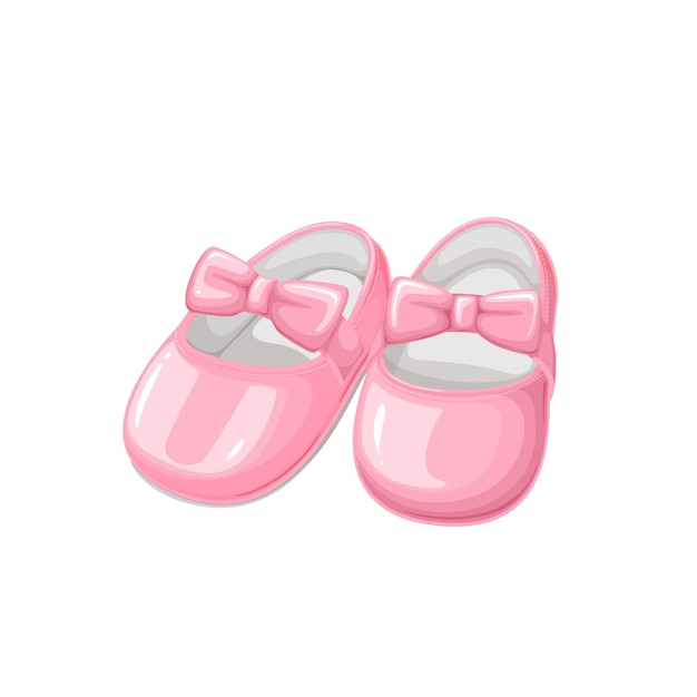 Vector baby shoes