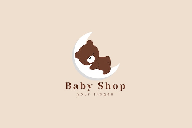 Иллюстрация векторной иконки логотипа детского магазина