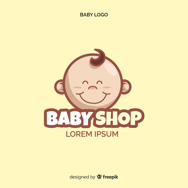 Vector baby shop logo