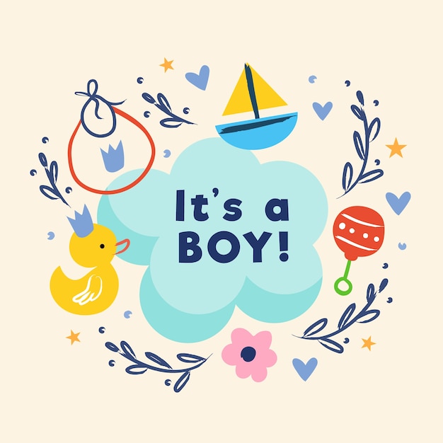 Baby shower (boy) with toys