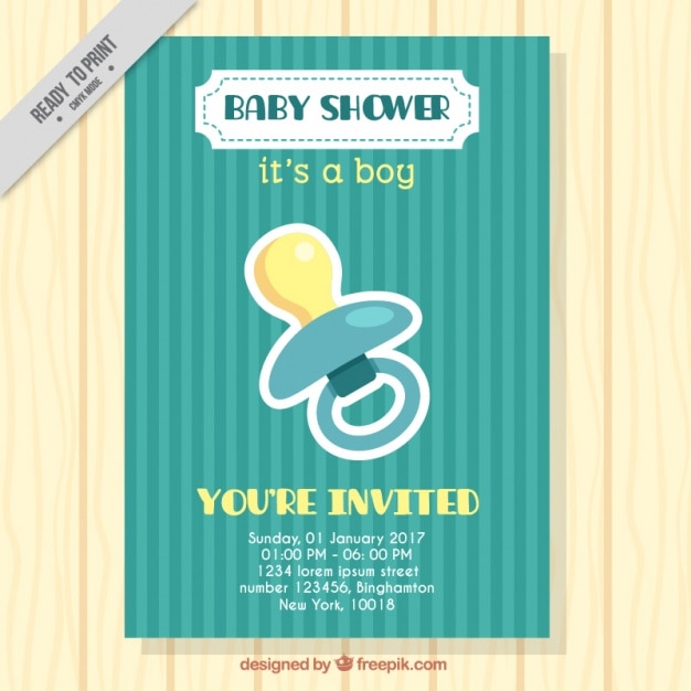 Вектор baby shower карты и манекен