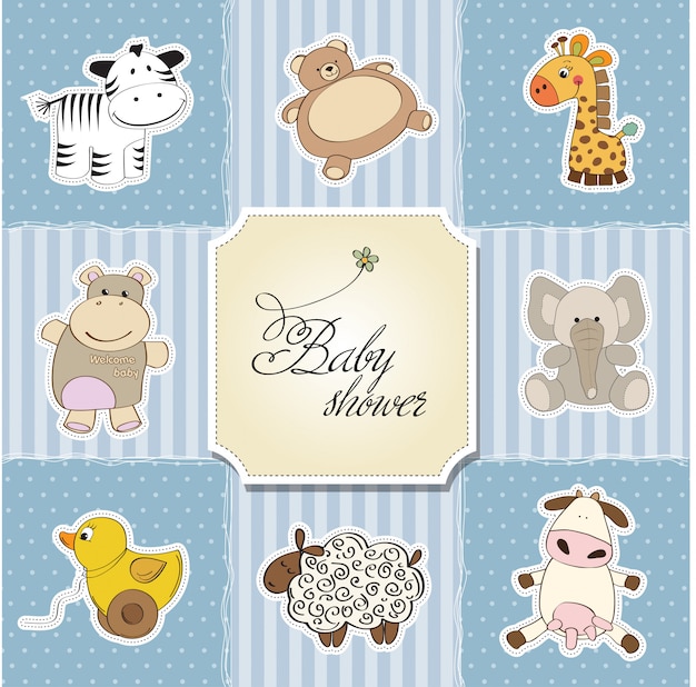 Baby shower card template