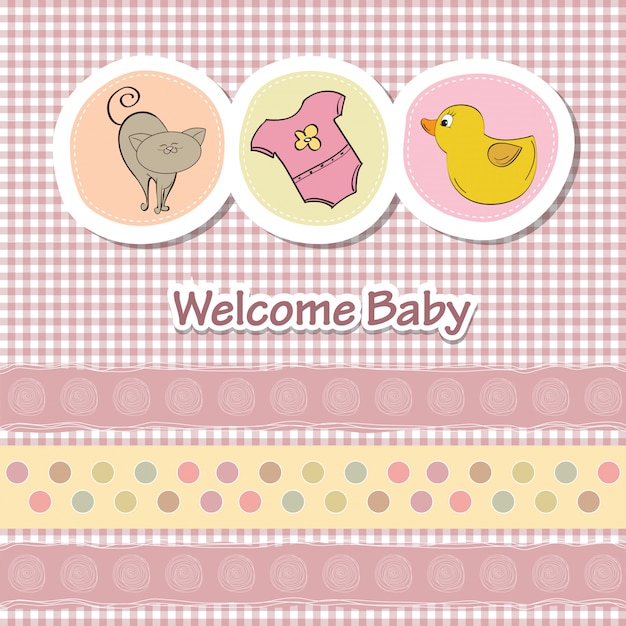 Baby shower card con animali divertenti