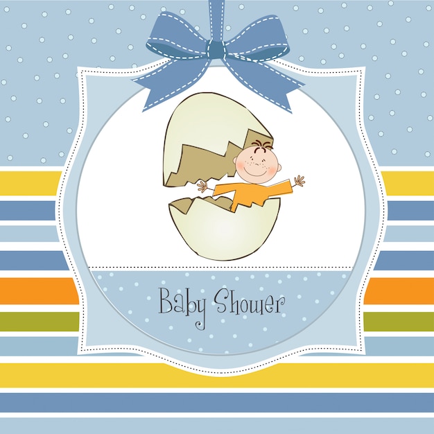 Vector baby shower card