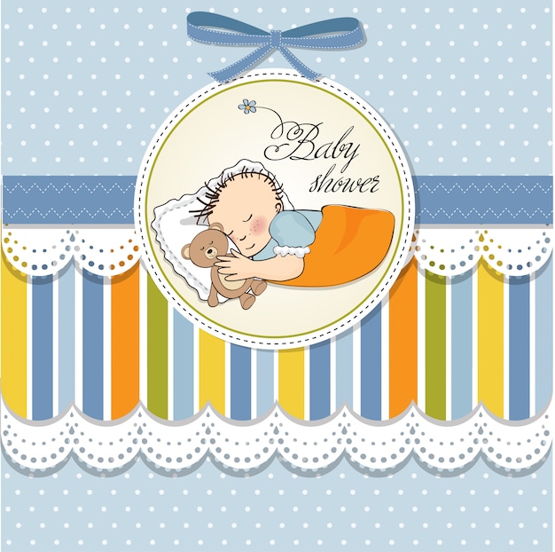 Vettore baby shower card