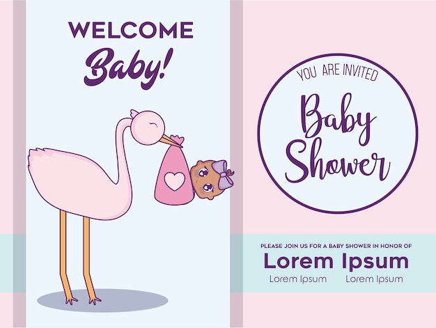 Vector baby shower design vector ilustration icon baby girls