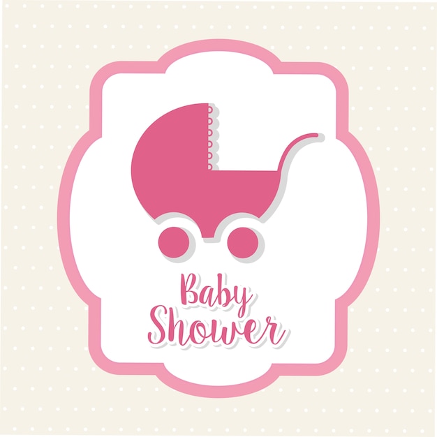 Vettore baby shower design