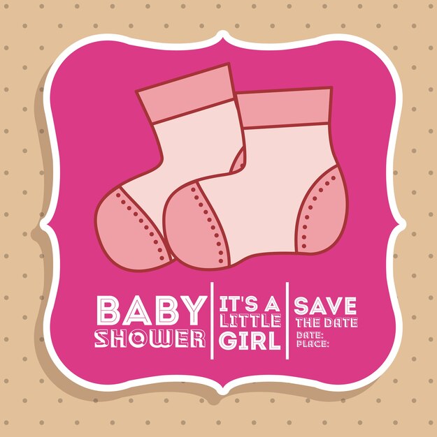 Baby shower digitaal ontwerp