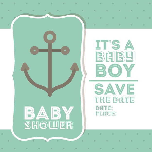 Design digitale baby shower