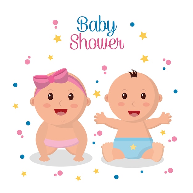 Baby shower greeting card