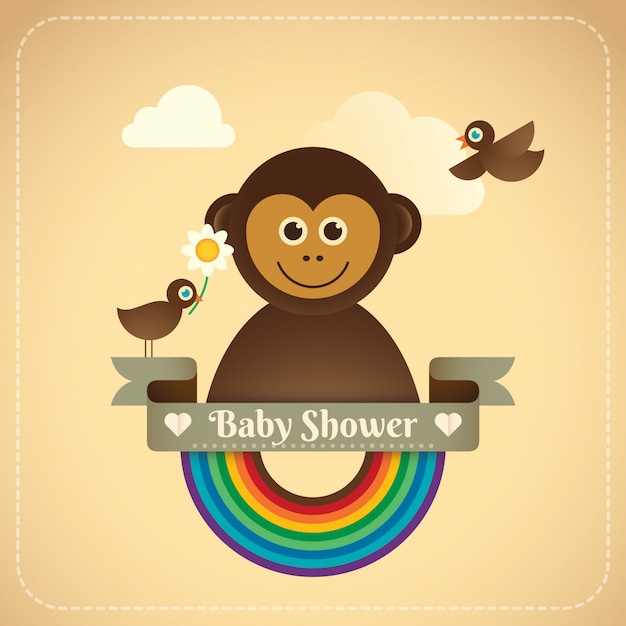 Baby shower illustration