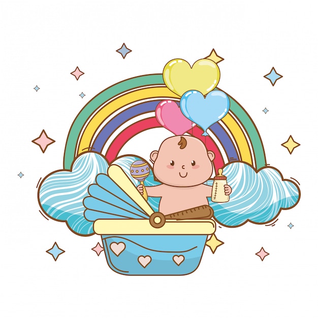 Baby shower illustration