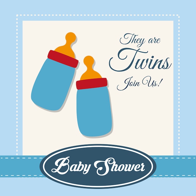 Baby shower invitation card design