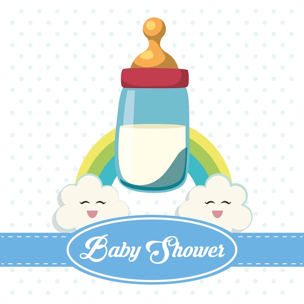 Baby shower invitation card design