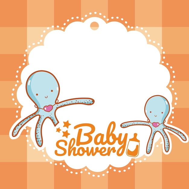 Baby shower invitation card