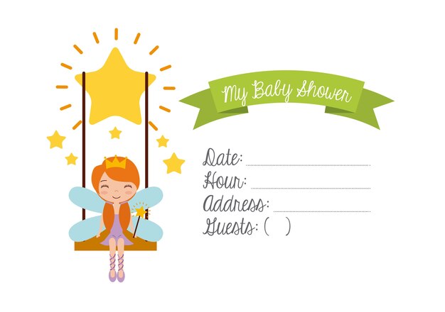 Carta di invito baby shower