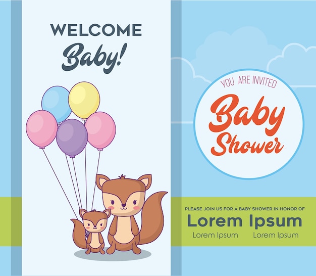 Baby shower  Invitation card 