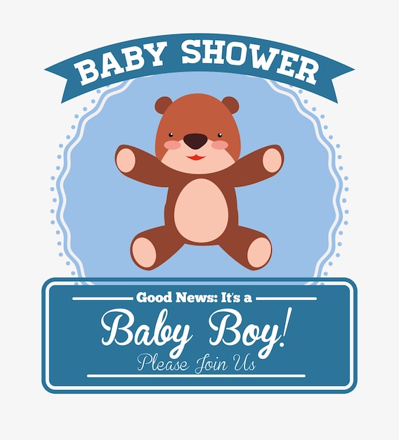 Baby shower invitation card