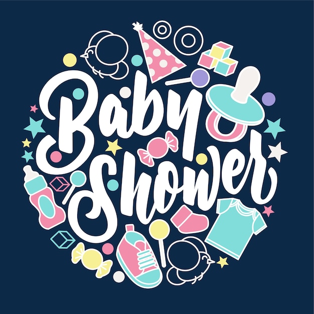 Baby shower invitation card