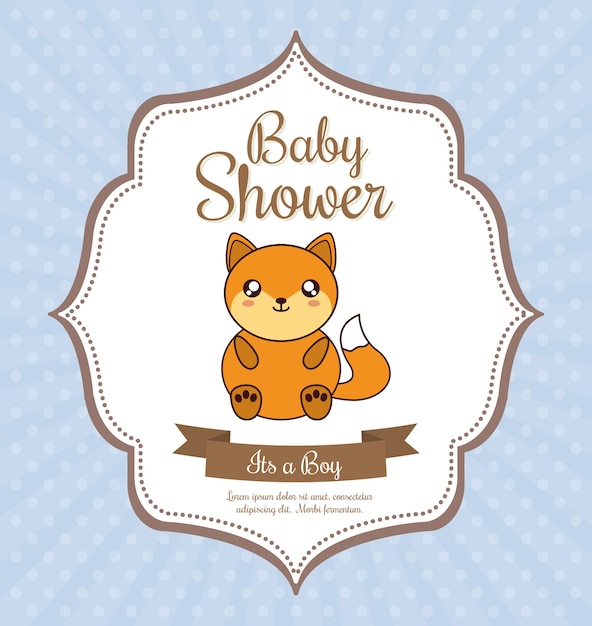 Design dell'invito baby shower