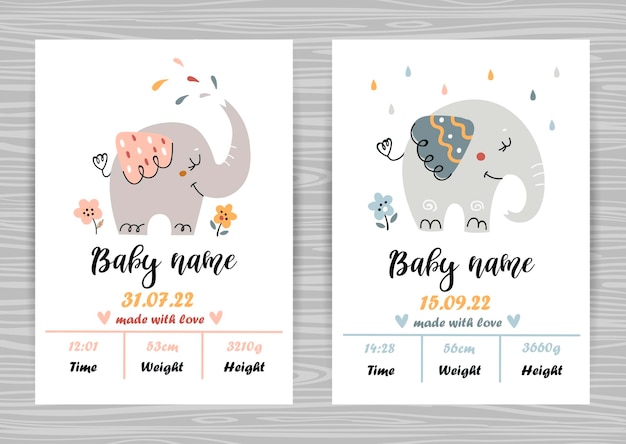 Baby Shower Wrapping Paper for New Baby Girls - Cute Elephants Whales Birds  G