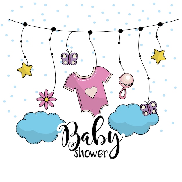 Baby shower om een ​​kind in de familie te verwelkomen