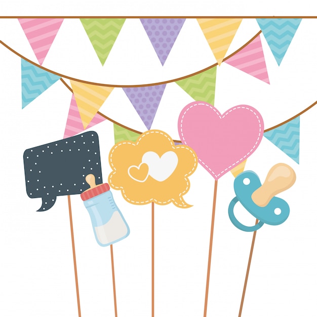 Vector baby shower symbol