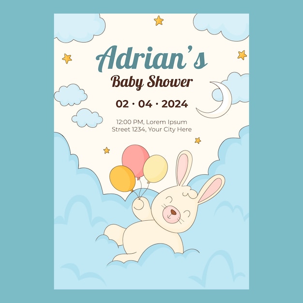 Baby shower template design