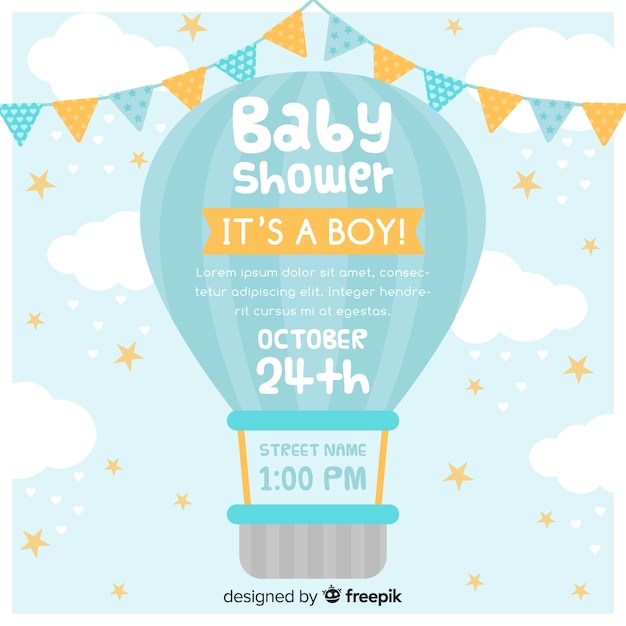 Baby shower uitnodiging